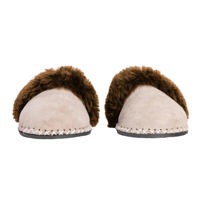 Adult Slip-on Slipper | Lions Head Range | Dark Brown