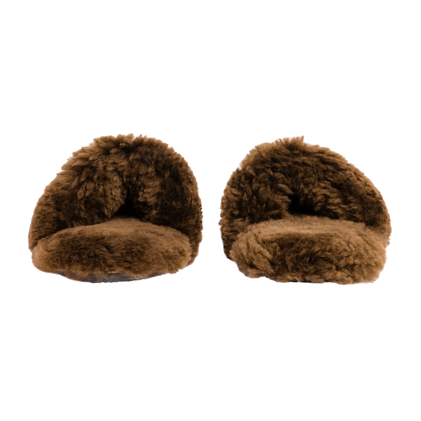 Adult Slip-on Slipper | Lions Head Range | Dark Brown