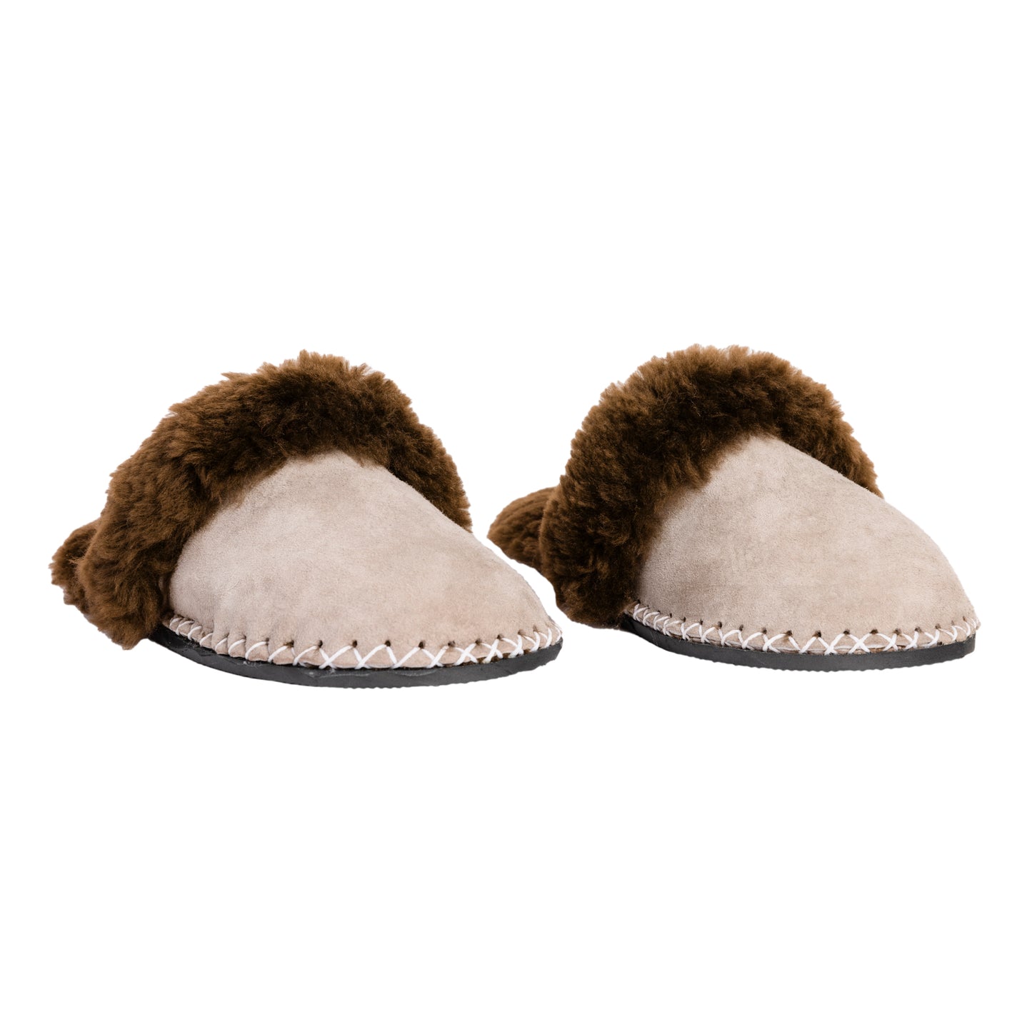 Adult Slip-on Slipper | Lions Head Range | Dark Brown