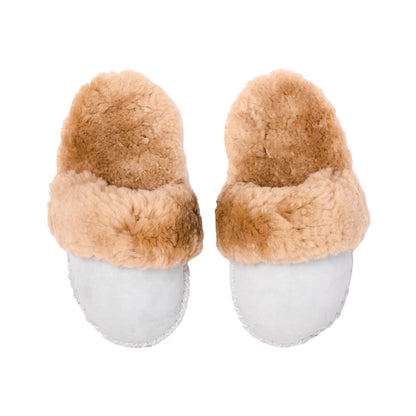 Adult Slip-on Slipper | Lions Head Range | Camel