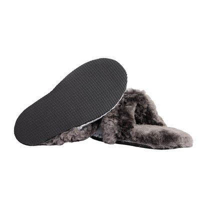 Adult Slip-on Slipper | Lions Head Range | Grey